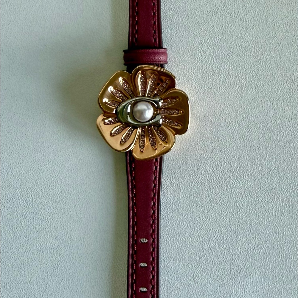 Coach Women's Tea Rose Quartz Pink Dial Watch - RARE! - Picture 3 of 9